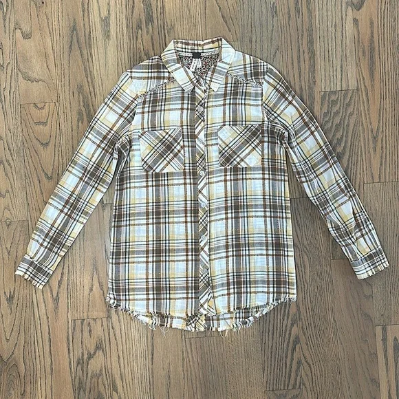 We The Free Free People Women’s The Free Park Ranger Plaid Button Up Shirt PS - Picture 13 of 13